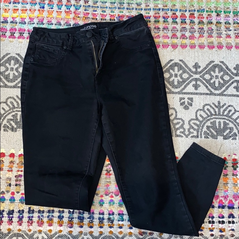 Black Denim Stretch Skinny Jeans